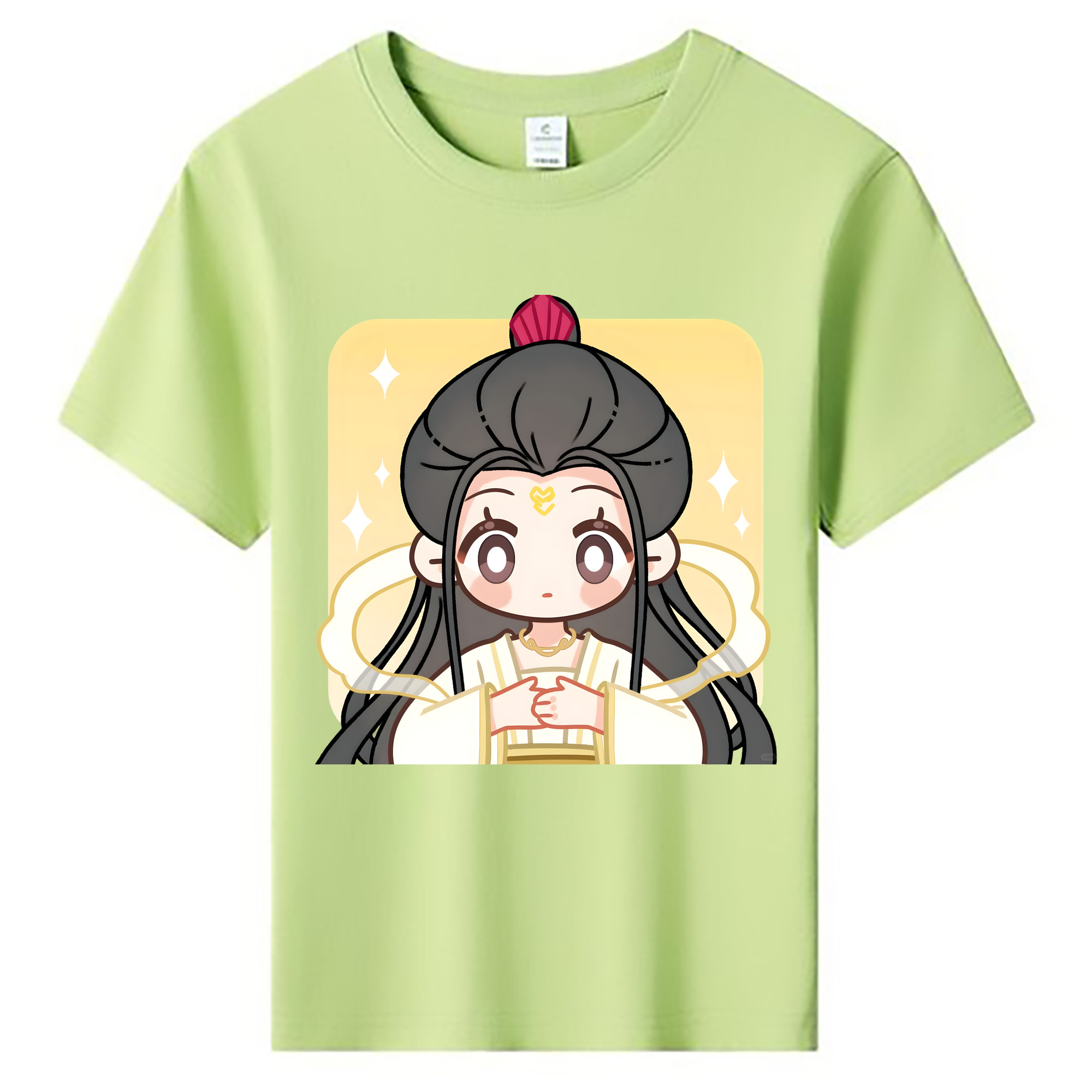 （画像用） Ne Zha 2 ナタ 魔童の大暴れ 綿100％キッズTシャツ（フロントプリント）